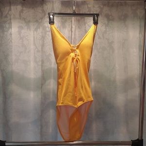Yellow swim suit